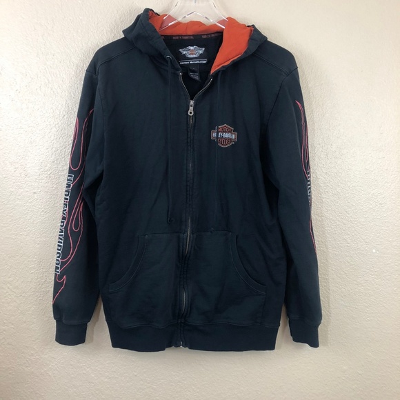 Harley-Davidson Sweaters - Harley Davidson Zip Up Hoodie Sweater